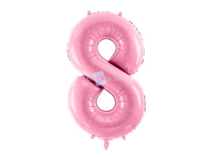 Ballon Chiffre 8 - Rose Clair (86 cm) PartyDeco