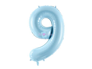 Ballon Chiffre 9 - Bleu Clair (86 cm) PartyDeco