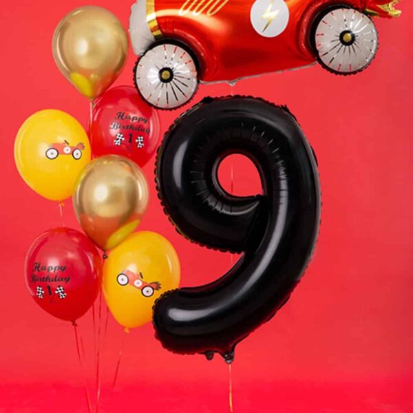 Ballon Chiffre 9 - Noir (86 cm) PartyDeco