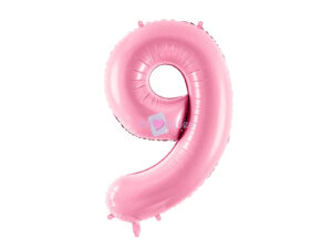 Ballon Chiffre 9 - Rose Clair (86 cm) PartyDeco