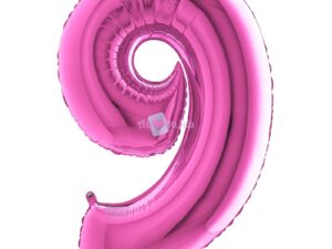 Ballon Chiffre 9 Violet 102 cm Grabo