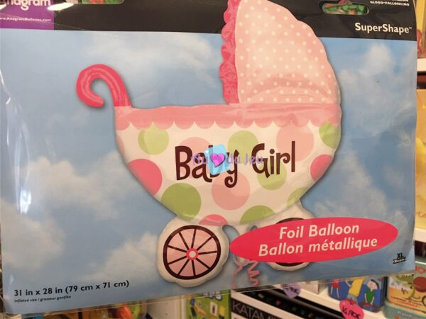 ballon geant baby girl 3468 1 Amscan