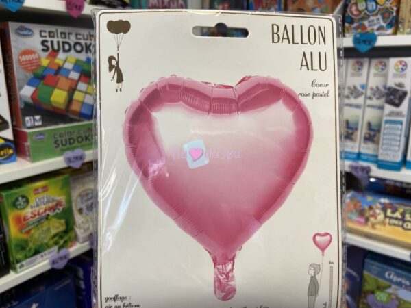 ballon mylar coeur rose 6497 1