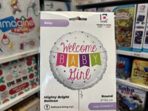 ballon welcome baby girl