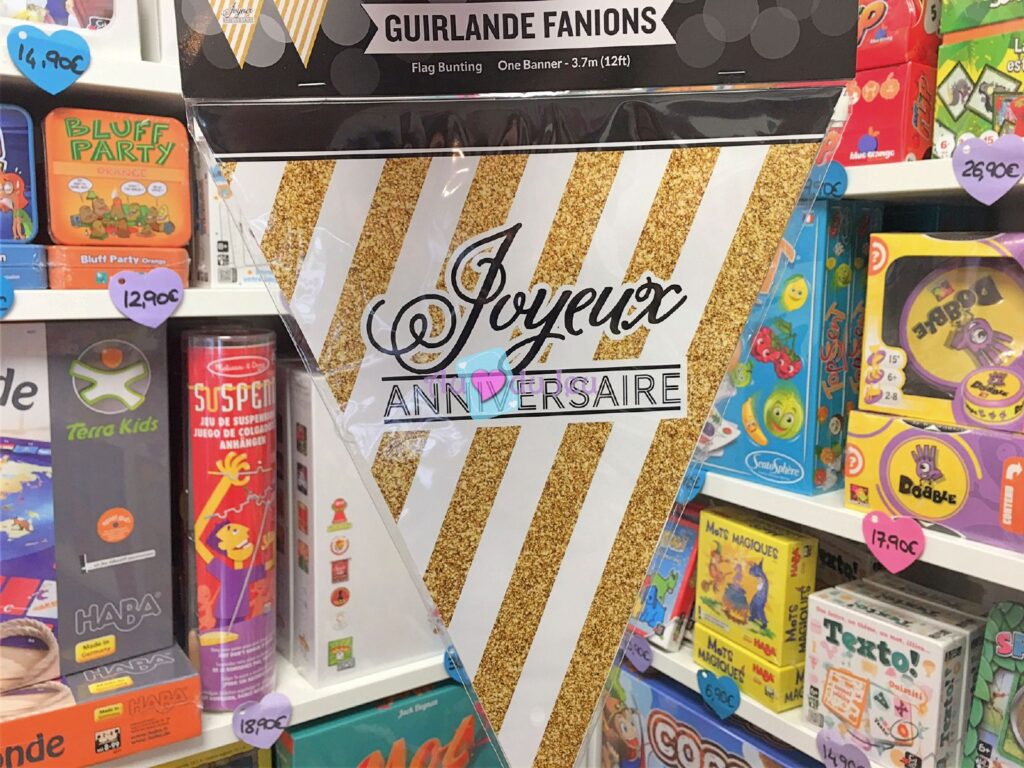 Banderole Joyeux Anniversaire - Au Coeur du Jeu