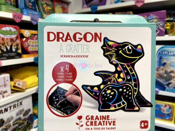 boite cartes a gratter 3d dragon 5451 1 Graine Creative