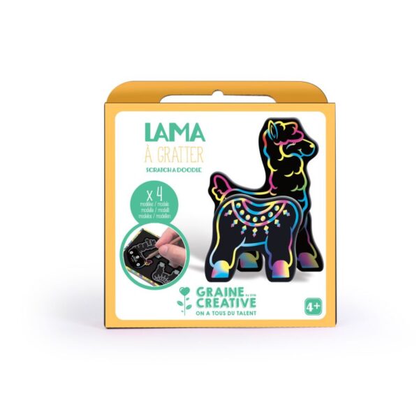 Boite Cartes à Gratter 3D - Lama Graine Creative