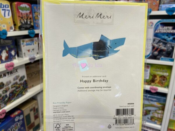 carte anniversaire requin 6058 2 Meri Meri