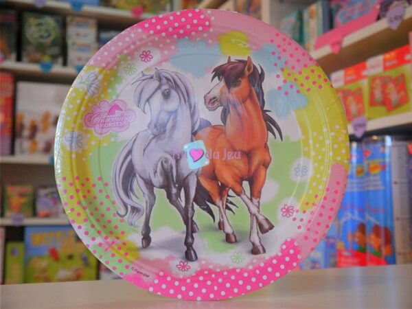 8 Assiettes Chevaux