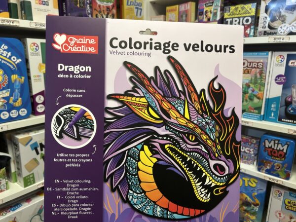 coloriage velour dragon 9888 Graine Creative