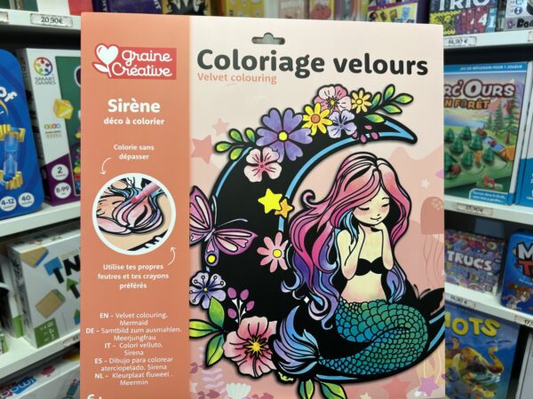 coloriage velour sirene 9887 Graine Creative