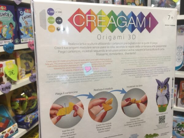 Creagami - Origami 3g : Hibou 657 Pièces CreativaMente