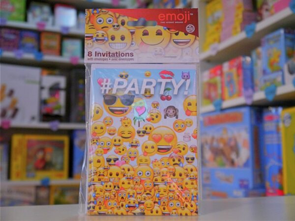 8 Cartes Invitation Emoji