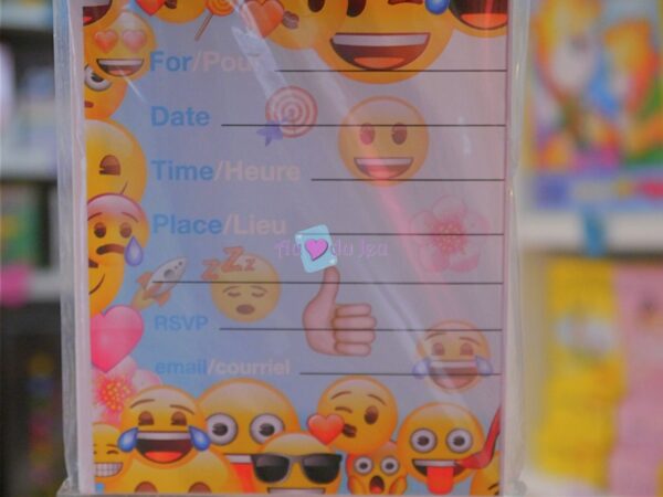 8 Cartes Invitation Emoji – Image 2