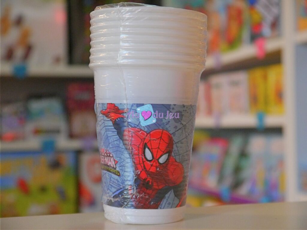 Procos Gobelets Spiderman Team - Lot De 8 Gobelets 200ml En Plastique Pour Fête Enfants