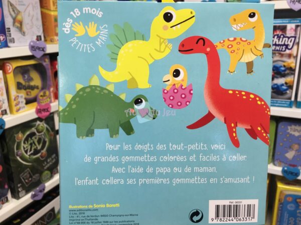 gommettes petites mains dinosaures 3898 2 Editions Lito