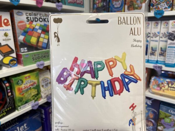 guirlande ballons happy birthday multicolor 6491 1 Annikids