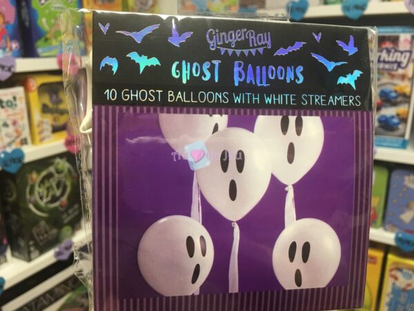 halloween 10 ballons blancs fantomes 3783 1