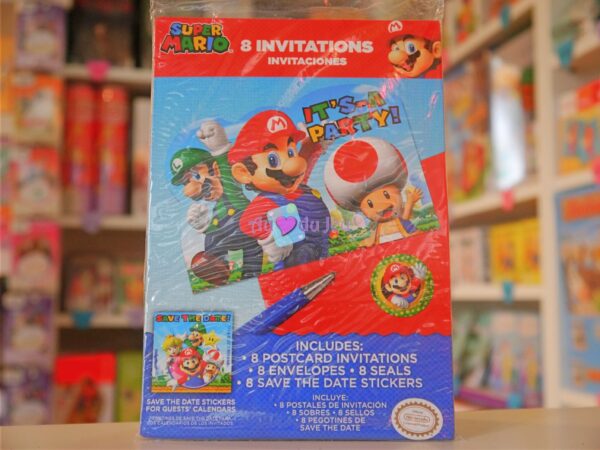 Cartes Invitations Mario Bros