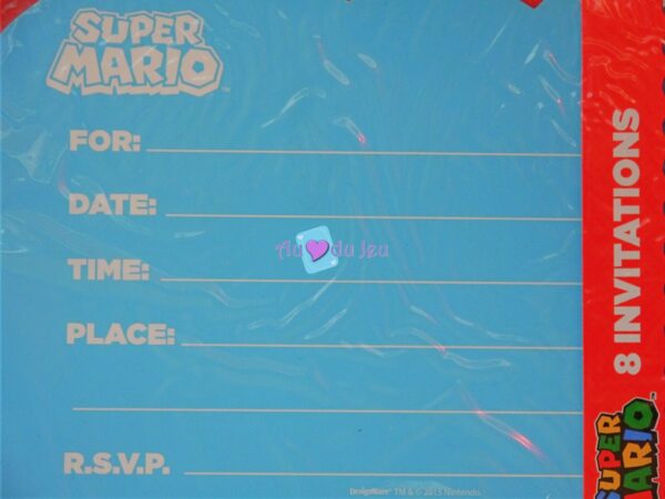Cartes Invitations Mario Bros – Image 2