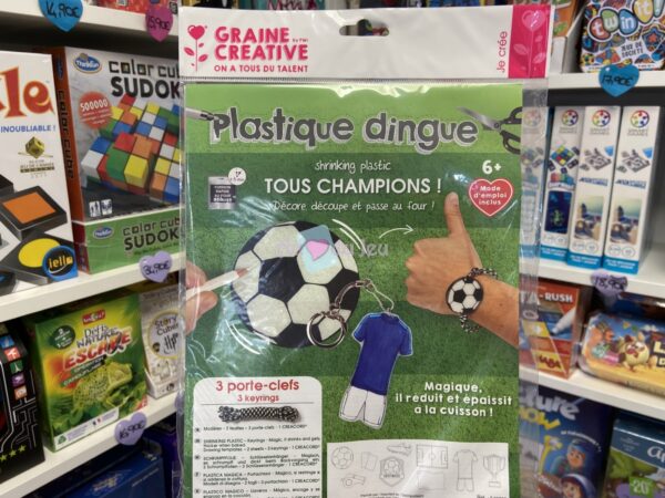 kit plastique dingue porte cles football 6374 1 Graine Creative