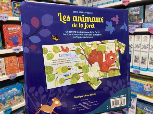 livre puzzle les animaux de la foret 5501 2 Editions Lito