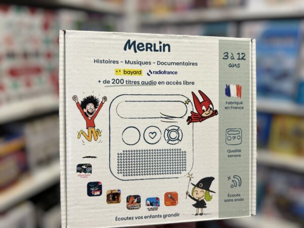 merlin enceinte pour enfant bleu polaire 9577 Merlin La Chouette Radio