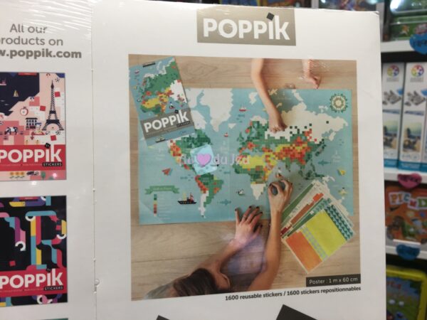 mes cartes en stickers carte du monde 5056 3 Poppik