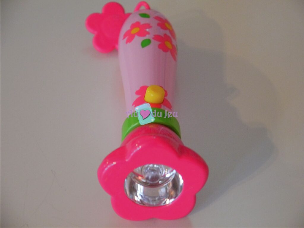 Lampe de table ceramique blanche motifs floraux roses vintage bon etat - Décoration