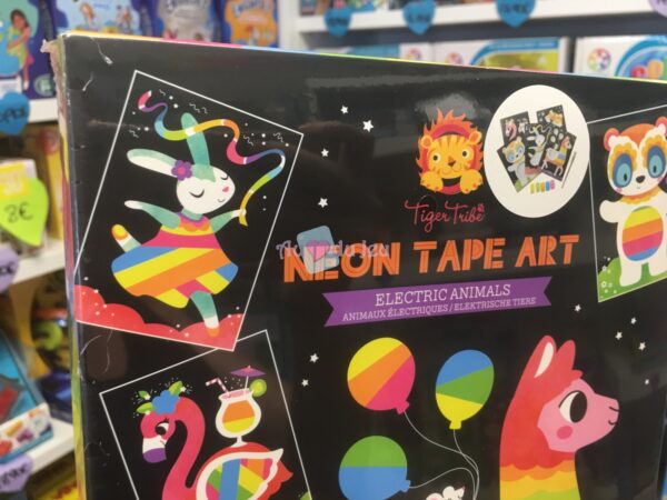 Neon Tape Art Tiger Tribe