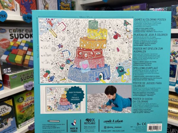 poster a colorier games et crayon 7010 2 OMY