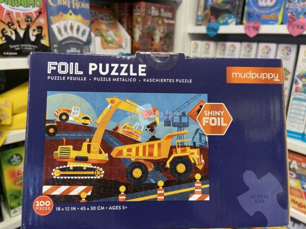 puzzle 100 pieces foil construction 6336 2 Mudpuppy