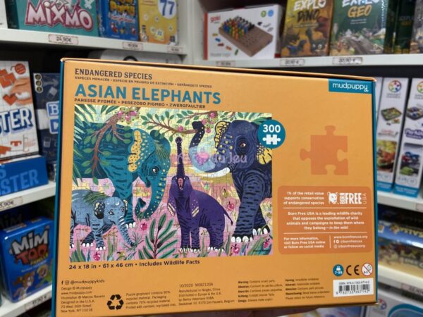 Puzzle 300 Pièces Elephant Mudpuppy