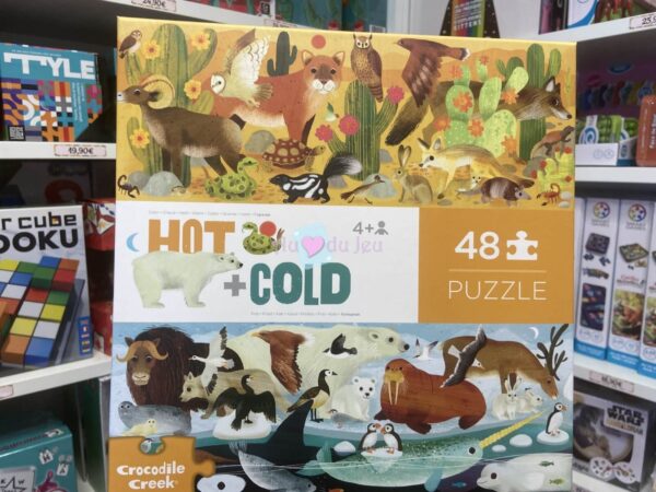 puzzle 48 pieces contraires froid chaud 8162 1 Crocodile Creek