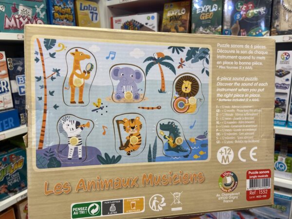 puzzle animaux jungle musiciens sonore 8753 1 Ulysse
