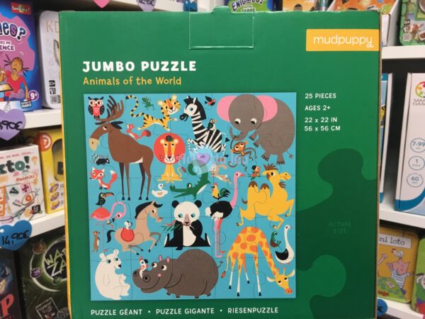 puzzle jumbo 25 pieces animaux 4056 2 BERTOY
