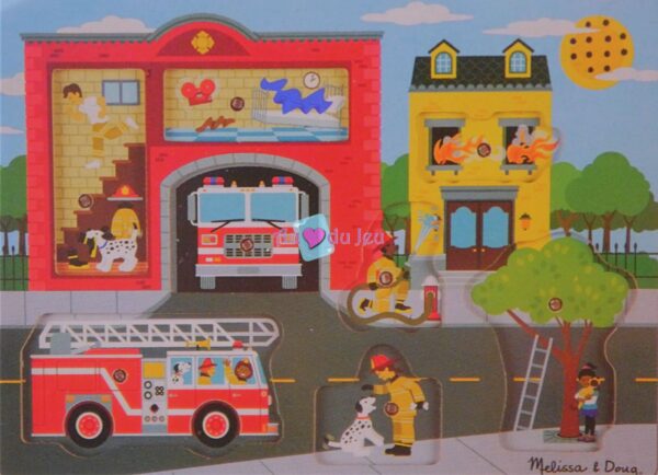 puzzle son a la caserne de pompiers 2597 3 Melissa & Doug