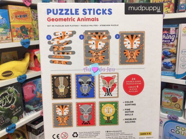 puzzle sticks animaux 3655 2 Mudpuppy
