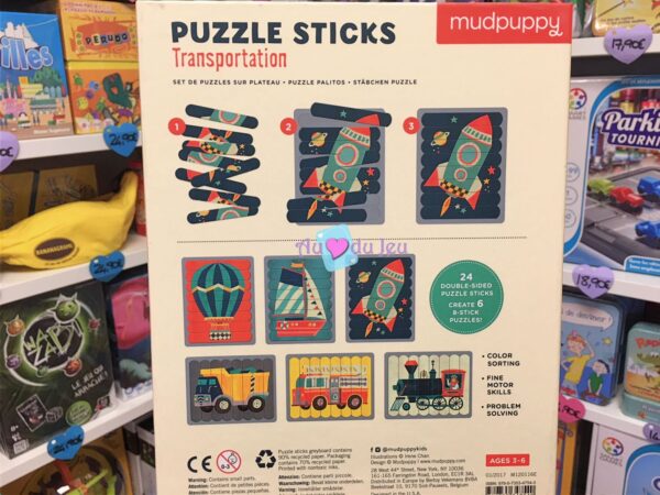 puzzle sticks vehicules 3656 2 BERTOY