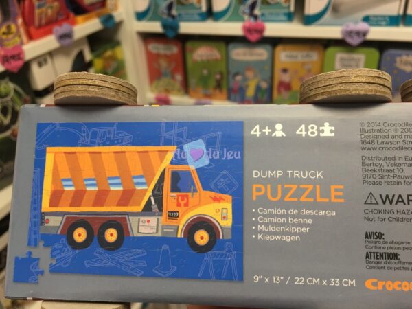 puzzle vehicule 48 pieces camion benne 4060 3 BERTOY