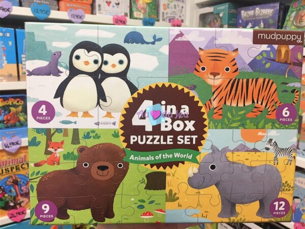 set 4 puzzles animaux 3420 1