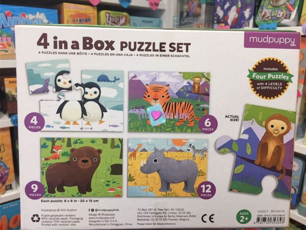set 4 puzzles animaux 3420 2
