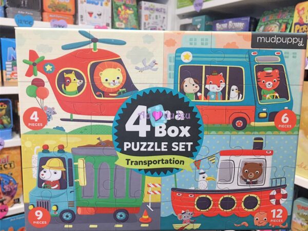 set 4 puzzles transports 3419 1