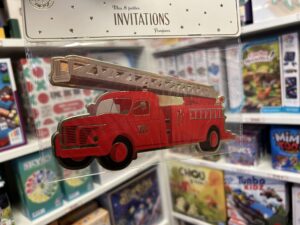 Set De 8 Invitations Pompiers